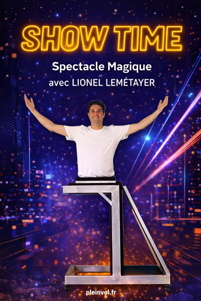 Affiche Lionel Lemétayer Show Time - Plein Vol v 2 svg+xml;charset=utf